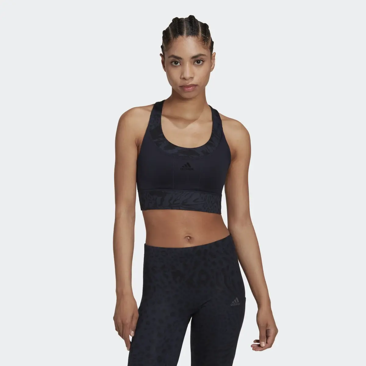 Adidas Running Medium-Support Print Bra. 2