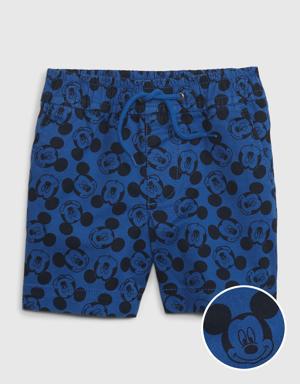 babyGap &#124 Disney Mickey Mouse Easy Pull-On Shorts blue
