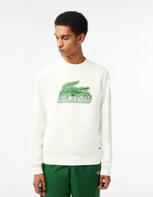 Men’s Lacoste Round Neck Unbrushed Fleece Sweatshirt