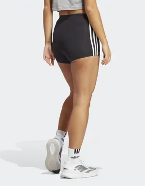 Adidas Essentials 3-Stripes Single Jersey Booty Shorts. 2 Adidas Essentials 3-Stripes Single Jersey Booty Shorts. 2