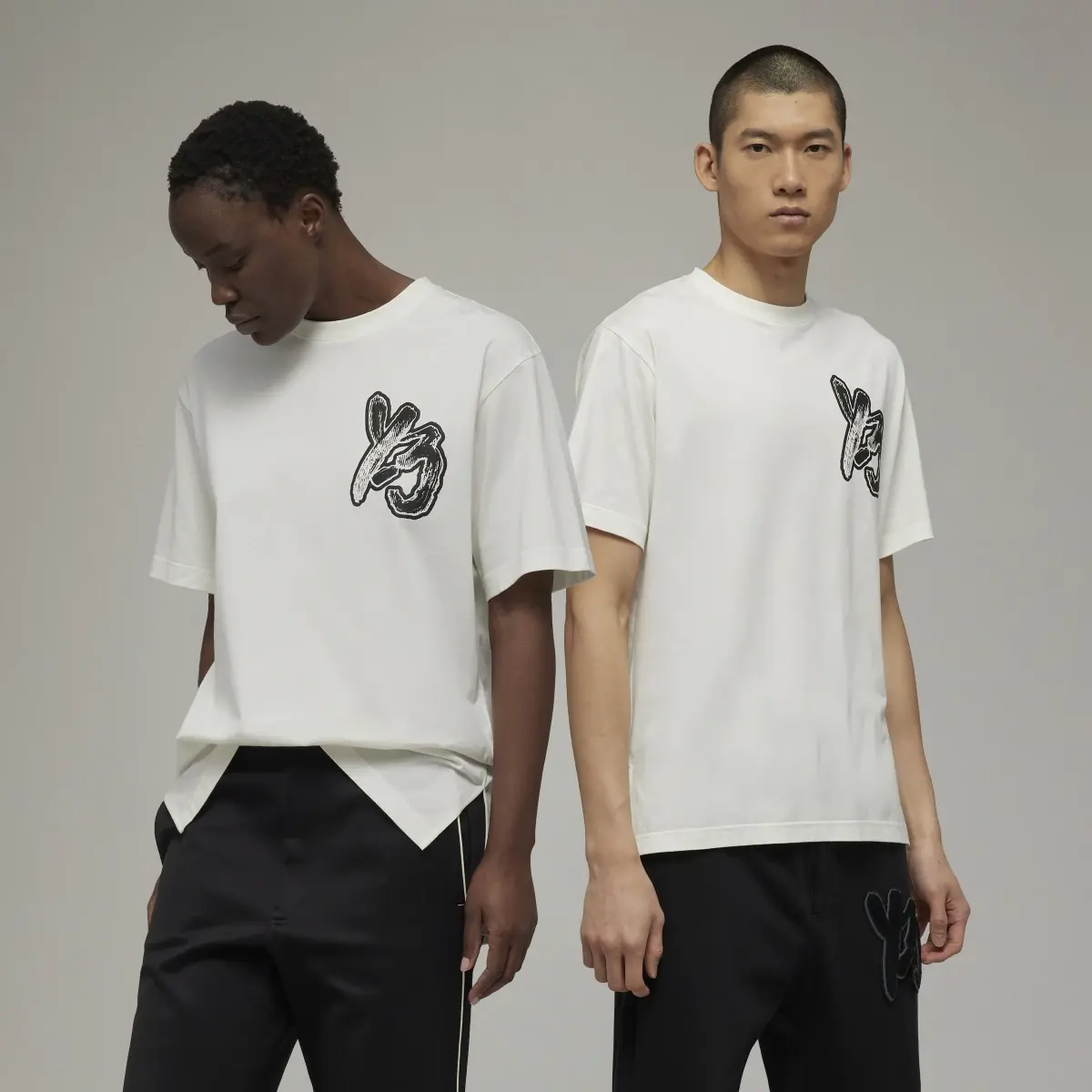 Adidas Y-3 Brush Graphic T-Shirt. 1