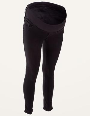 Maternity Front Low-Panel Rockstar Super Skinny Black Jeans black