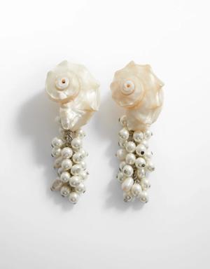 Boucles d'oreilles perles combinées