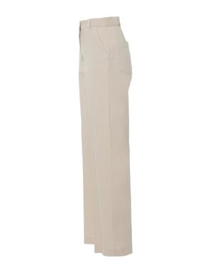 Palazzo Beige Trousers With Pocket