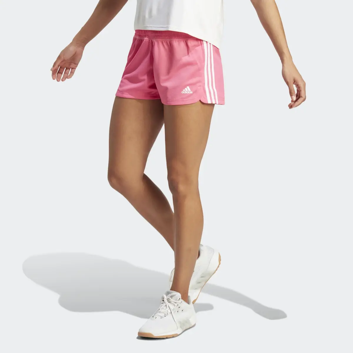 Adidas Pacer 3-Stripes Knit Shorts. 1