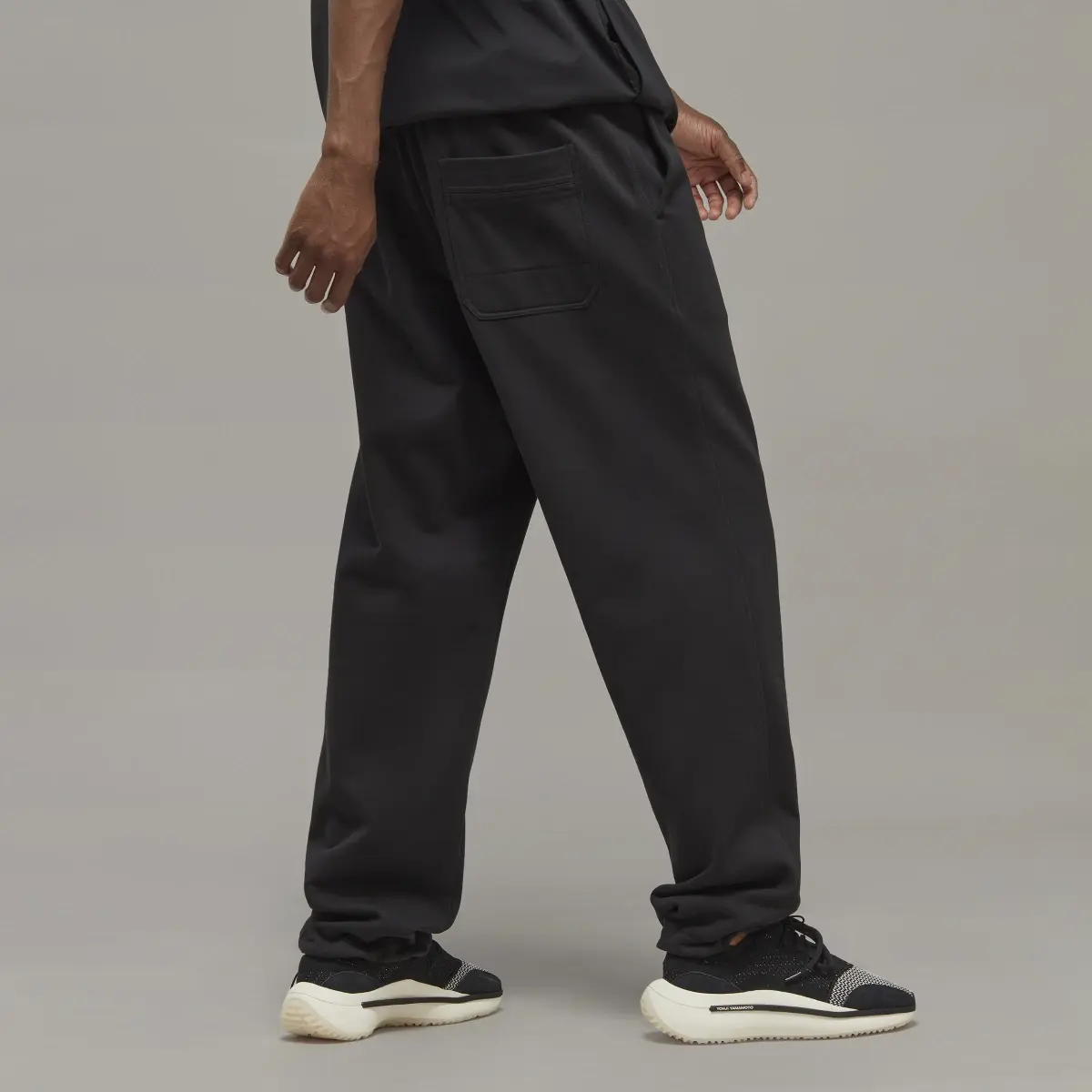 Adidas Pantalon droit en molleton de coton bio Y-3. 3