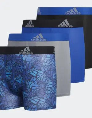 Performance Graphic Boxer Briefs 4 Pairs