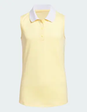 Ottoman Striped Sleeveless Polo Shirt