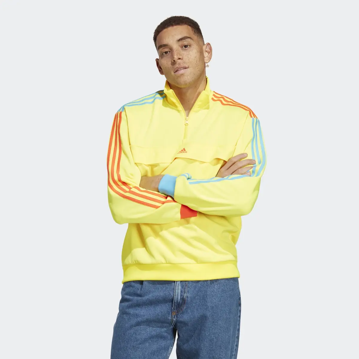 Adidas Kidcore Half-Zip Sweatshirt. 2