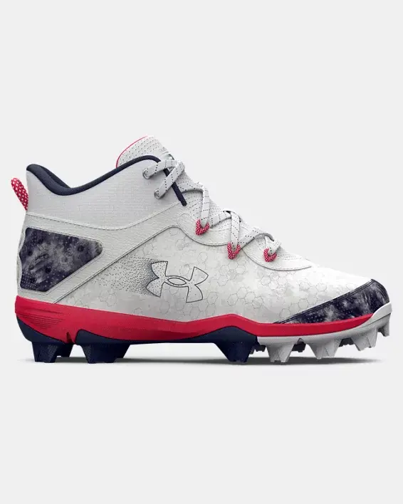 Under Armour Boys' UA Harper 8 Mid RM Jr. USA Baseball Cleats. 1