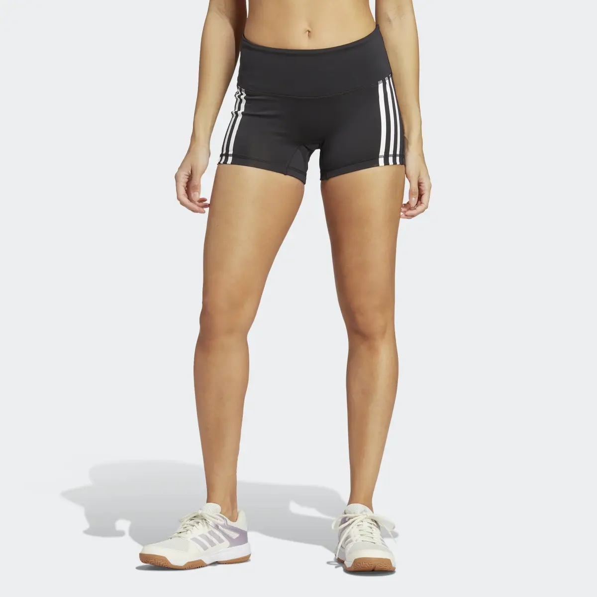 Adidas 3-Streifen kurze Leggings. 1