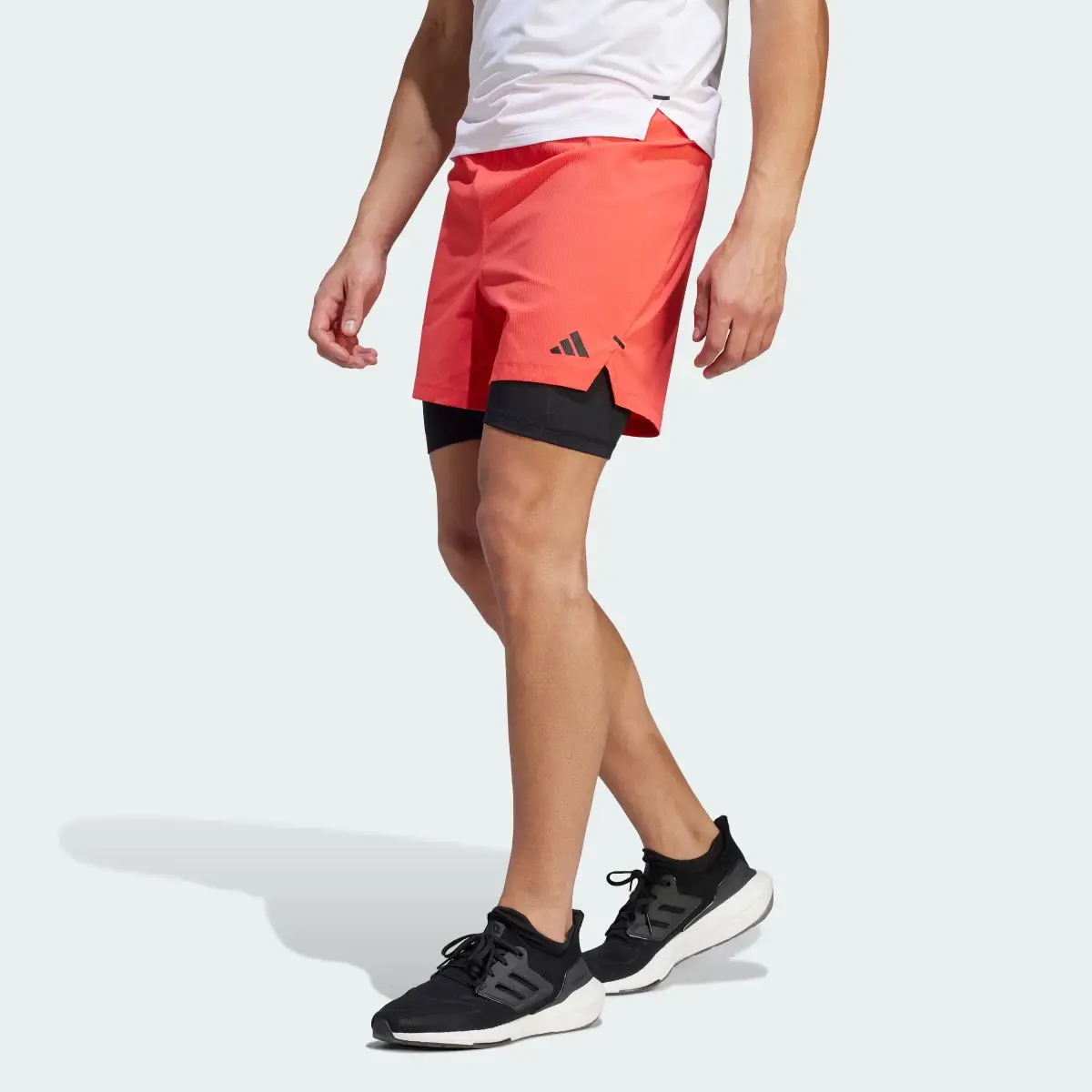 Adidas Power Workout Two-in-One Shorts. 1