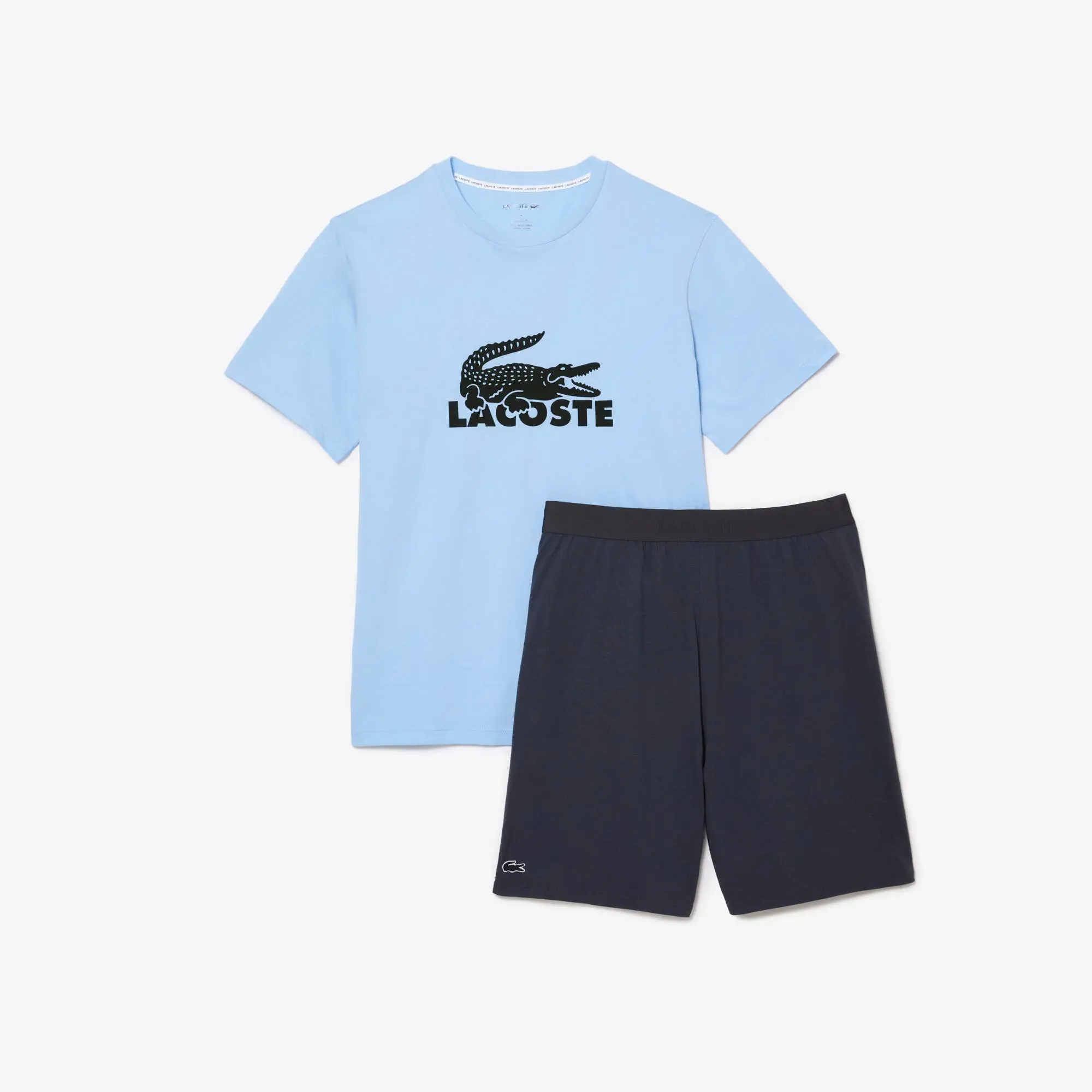 Lacoste Men’s Velvet Logo Pajama Set. 2