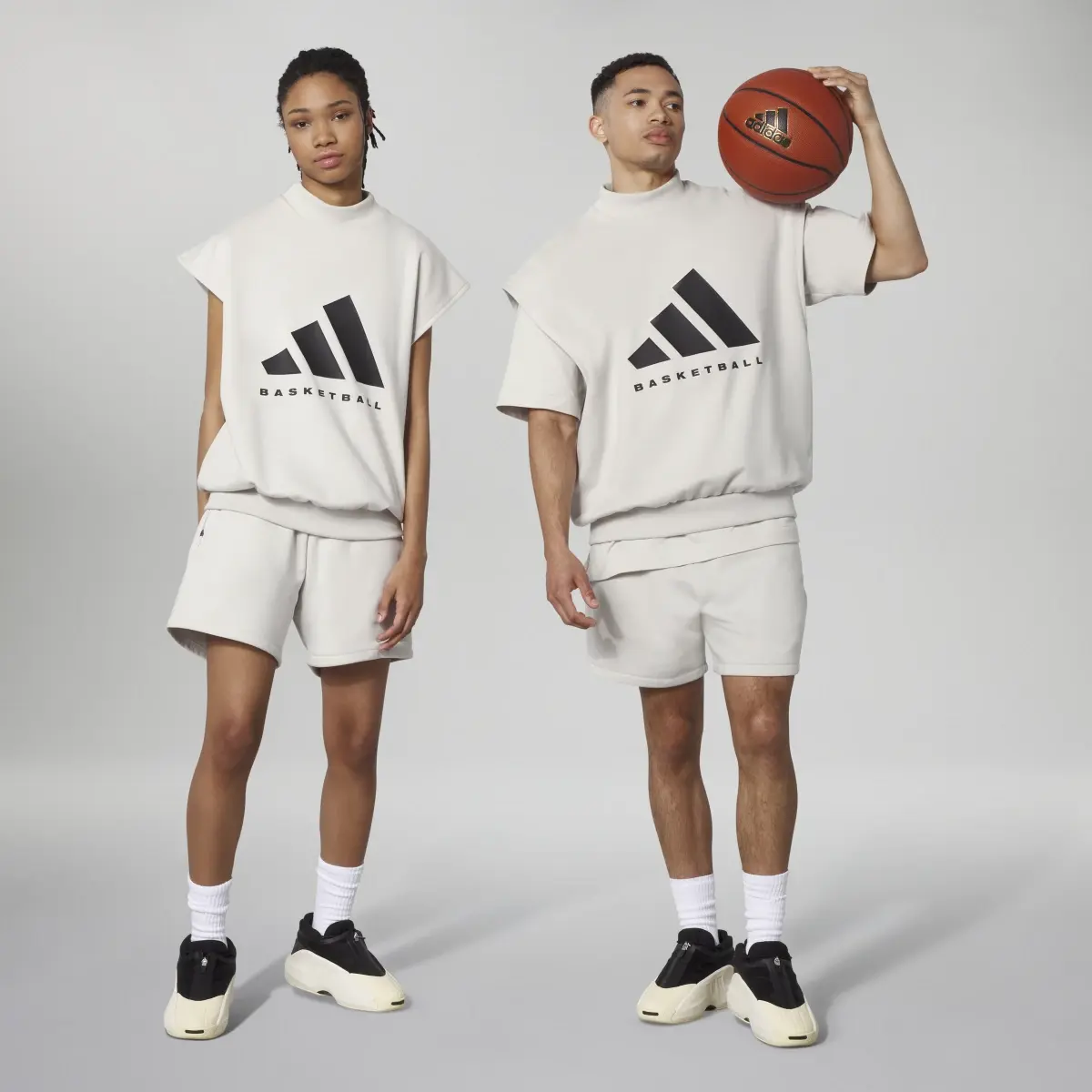 Adidas Basketball Sleeveless Sweatshirt. 1