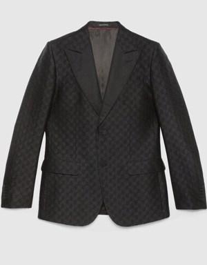 Wool silk Horsebit formal jacket