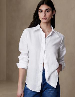 The Classic Linen Shirt white