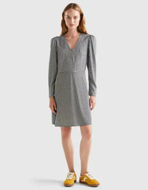 patterned dress in sustainable viscose