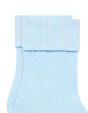 Açık Mavi Soket Çorap