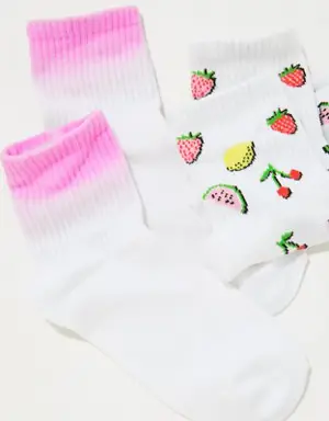 Fruit Salad Boyfriend Sock 2-Pack
