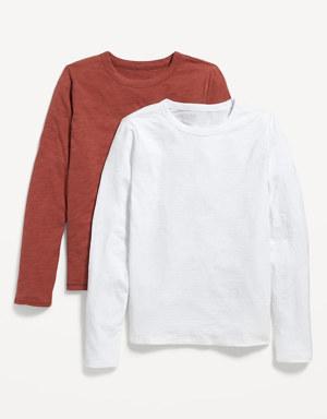 Long-Sleeve EveryWear Slub-Knit T-Shirt 2-Pack for Women