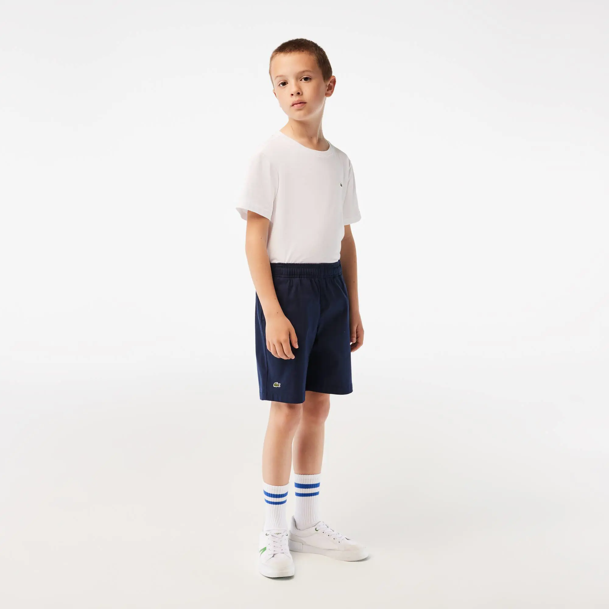 Lacoste Boy’s Lacoste Lightweight Cotton Gabardine Bermuda Shorts. 1
