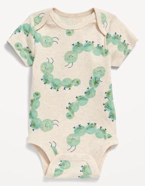 Unisex Printed Bodysuit for Baby green