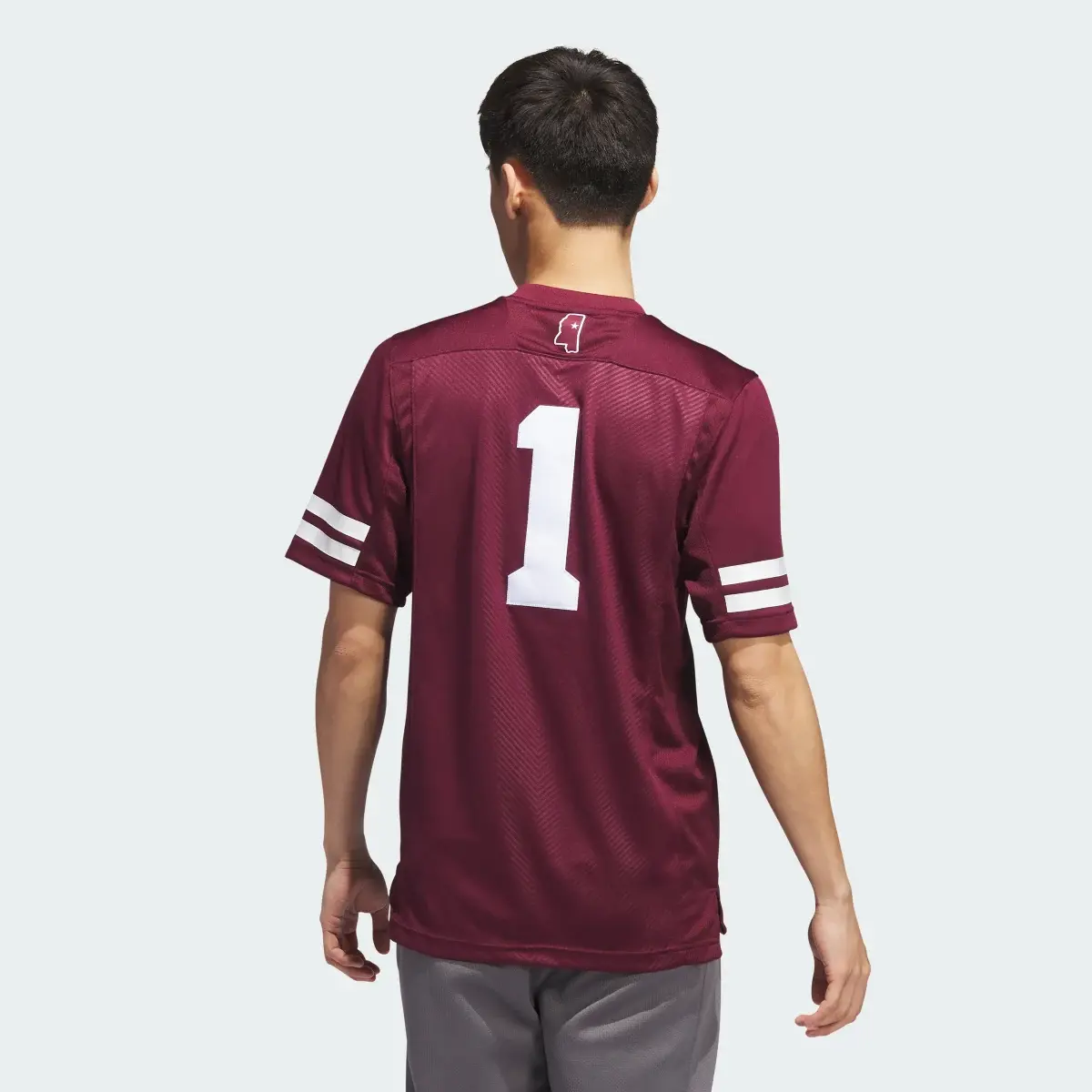 Adidas Mississippi State Football Off-Field Home Jersey. 3