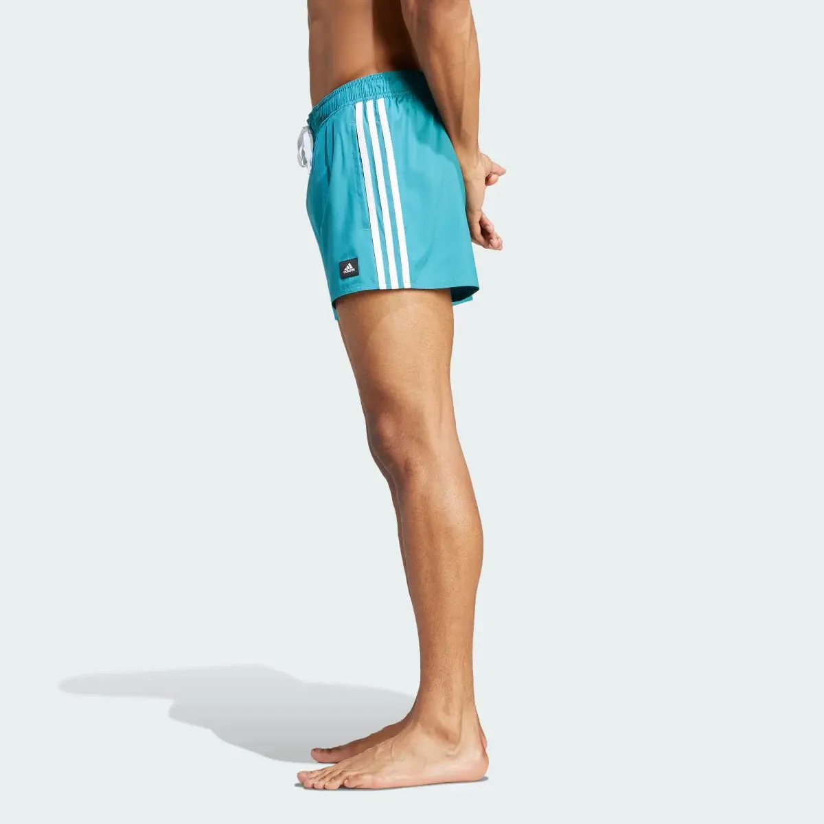 Adidas 3-Stripes CLX Swim Shorts. 2