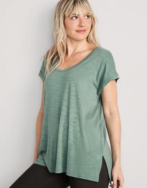 Old Navy Luxe Tunic T-Shirt green
