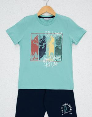 Erkek Çocuk Yeşil Pijama