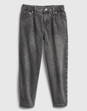 Kids Barrel Jeans with Washwell&#153 gray