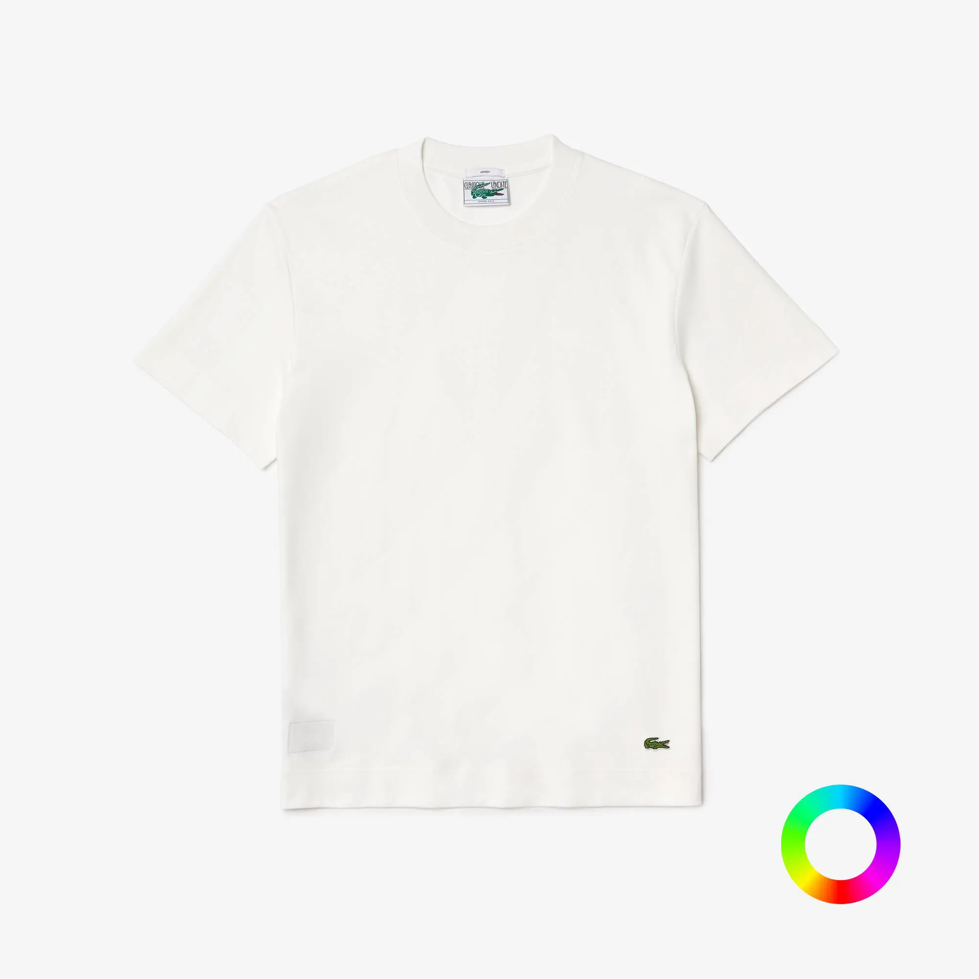 Lacoste Camiseta unisex de algodón ecológico con cuello redondo. 1