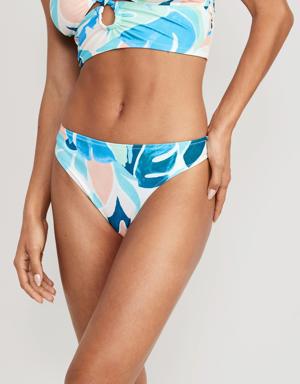Matching Low-Rise Classic Bikini Swim Bottoms blue