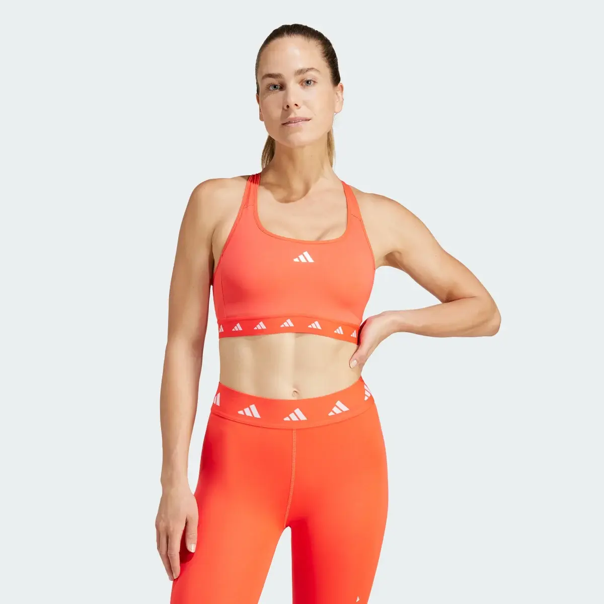 Adidas Reggiseno sportivo Powerreact Training Medium-Support Techfit. 2