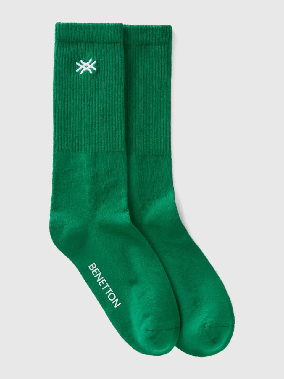 Benetton sporty socks in organic cotton blend. 1