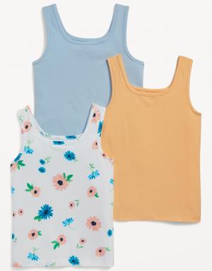 Old Navy Square-Neck Tank Top 3-Pack for Girls multi