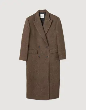 Long-sleeved button coat