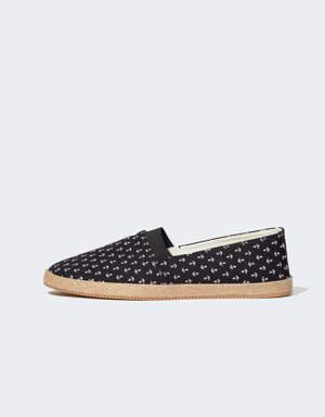 Erkek Çıpa Desenli Espadril Ayakkabı