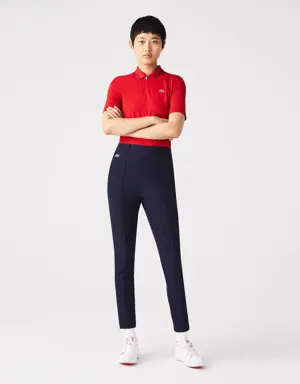 Lacoste Pantaloni da golf da donna in taffetà elasticizzato Lacoste SPORT