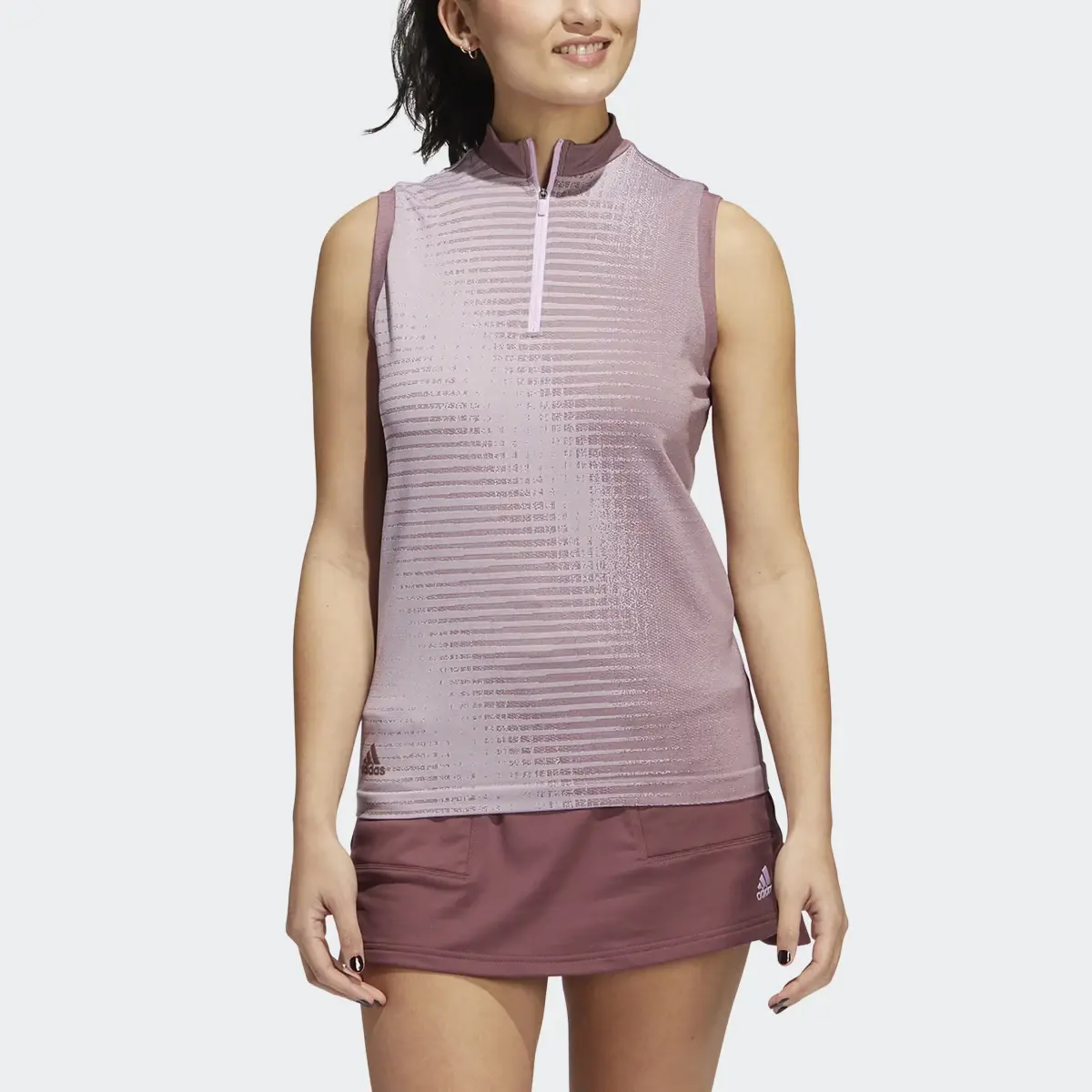 Adidas Primeknit Sleeveless Polo Shirt. 1