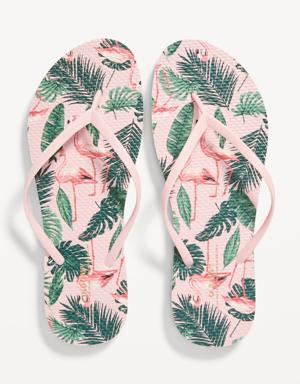 Old Navy Printed Flip-Flop Sandals for Women (Partially Plant-Based) multi
