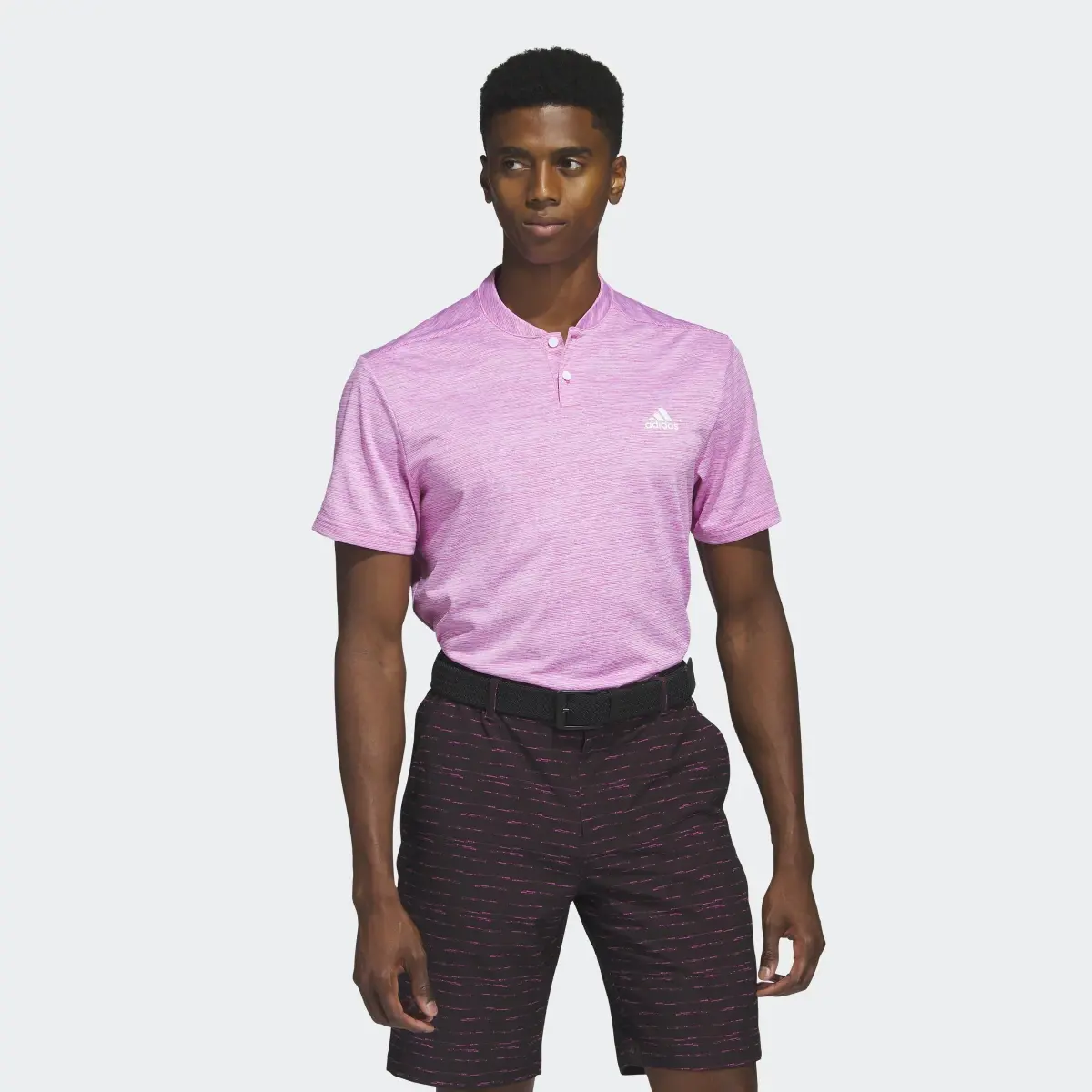 Adidas Textured Stripe Polo Shirt. 2