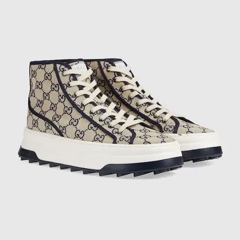 Gucci Men's GG high top sneaker. 2 Gucci Men's GG high top sneaker. 2
