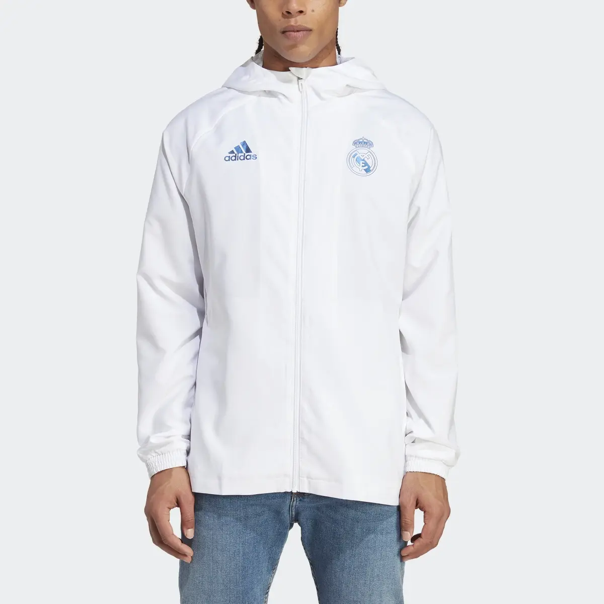 Adidas Real Madrid Graphic Windbreaker. 1