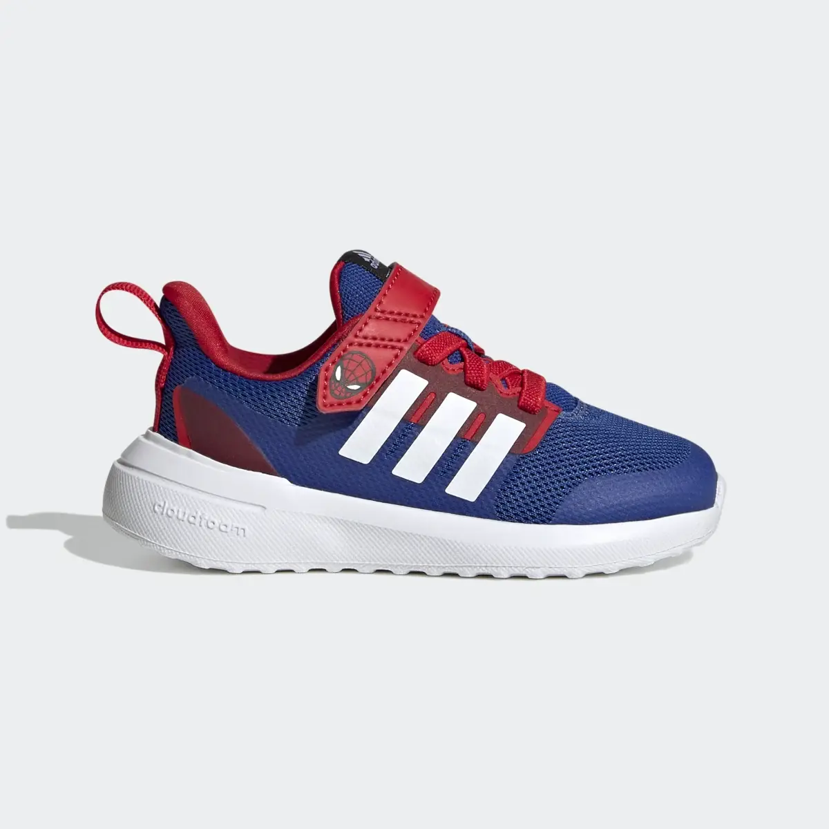 Adidas Chaussure à lacets élastiques et scratch sur le dessus adidas x Marvel FortaRun 2.0 Spider-Man Cloudfoam. 2