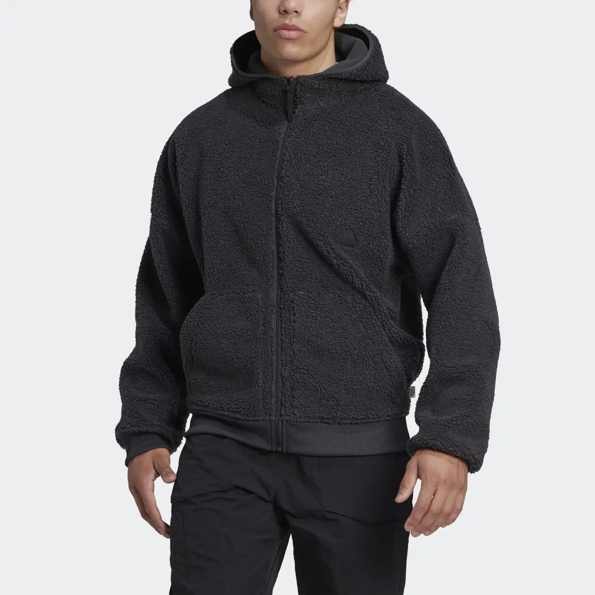 Adidas Polar Fleece Full-Zip Sweatshirt. 1