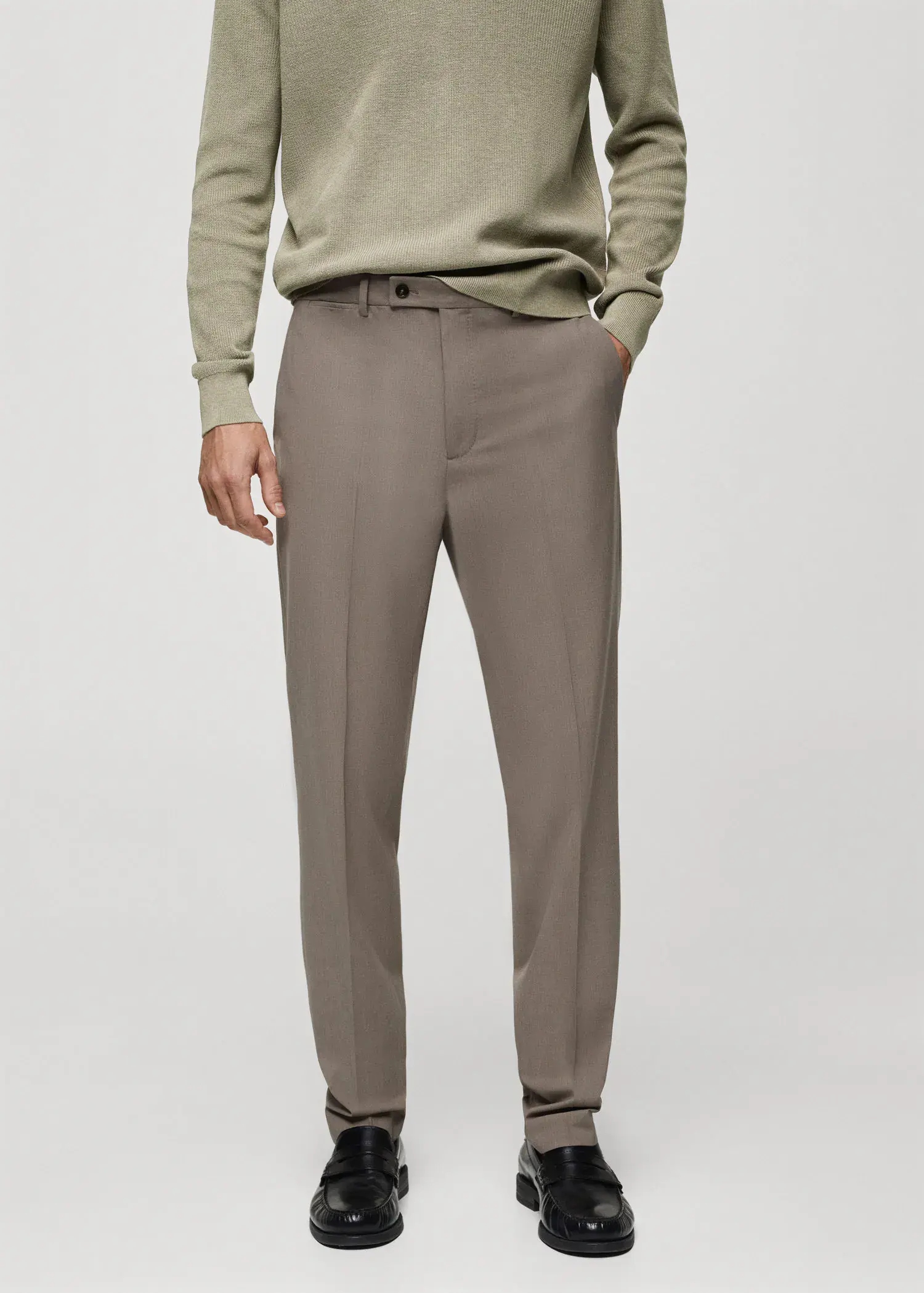 Mango Slim fit cool wool suit trousers. 2