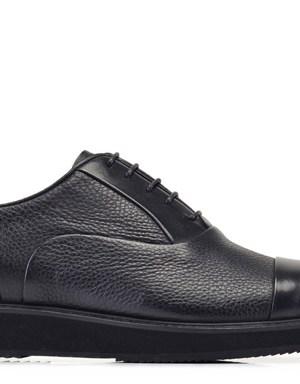 Siyah Günlük Bağcıklı Erkek Ayakkabı -65064-
