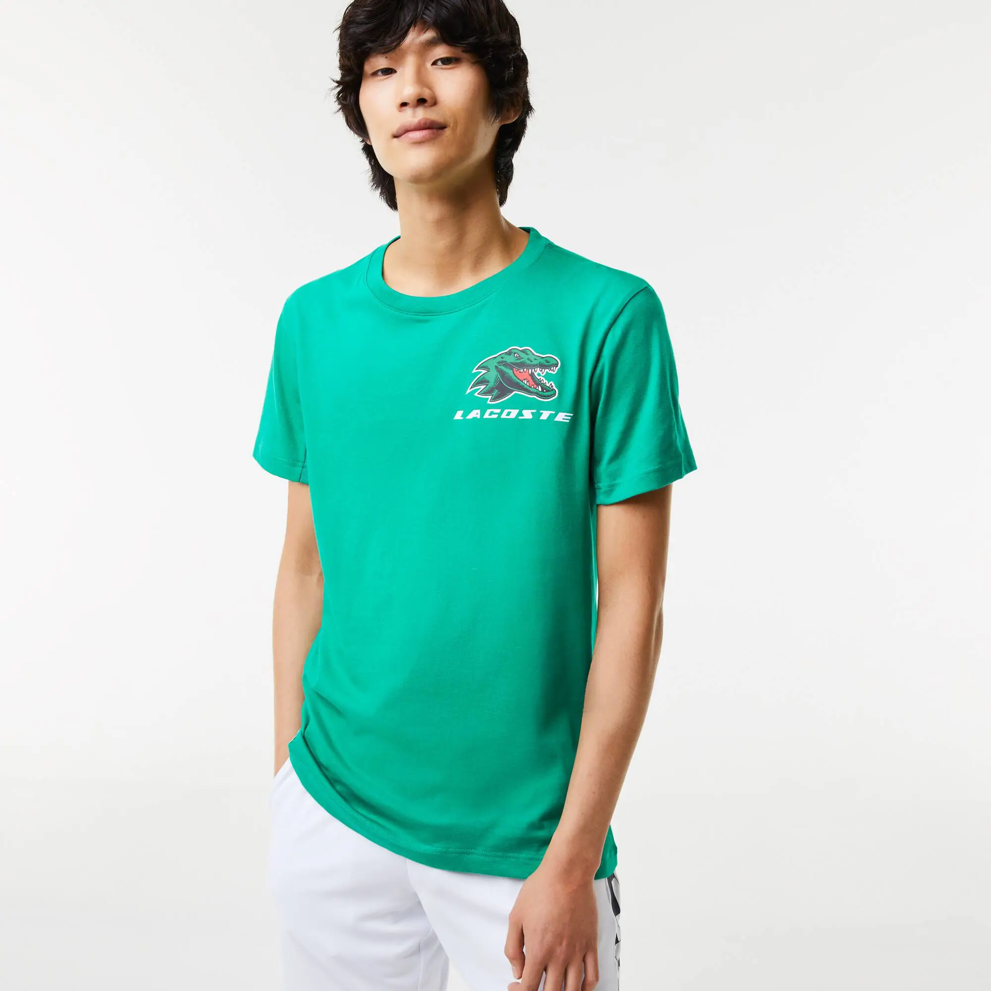 Lacoste T-shirt homme Tennis Lacoste SPORT avec imprimés crocodiles. 1