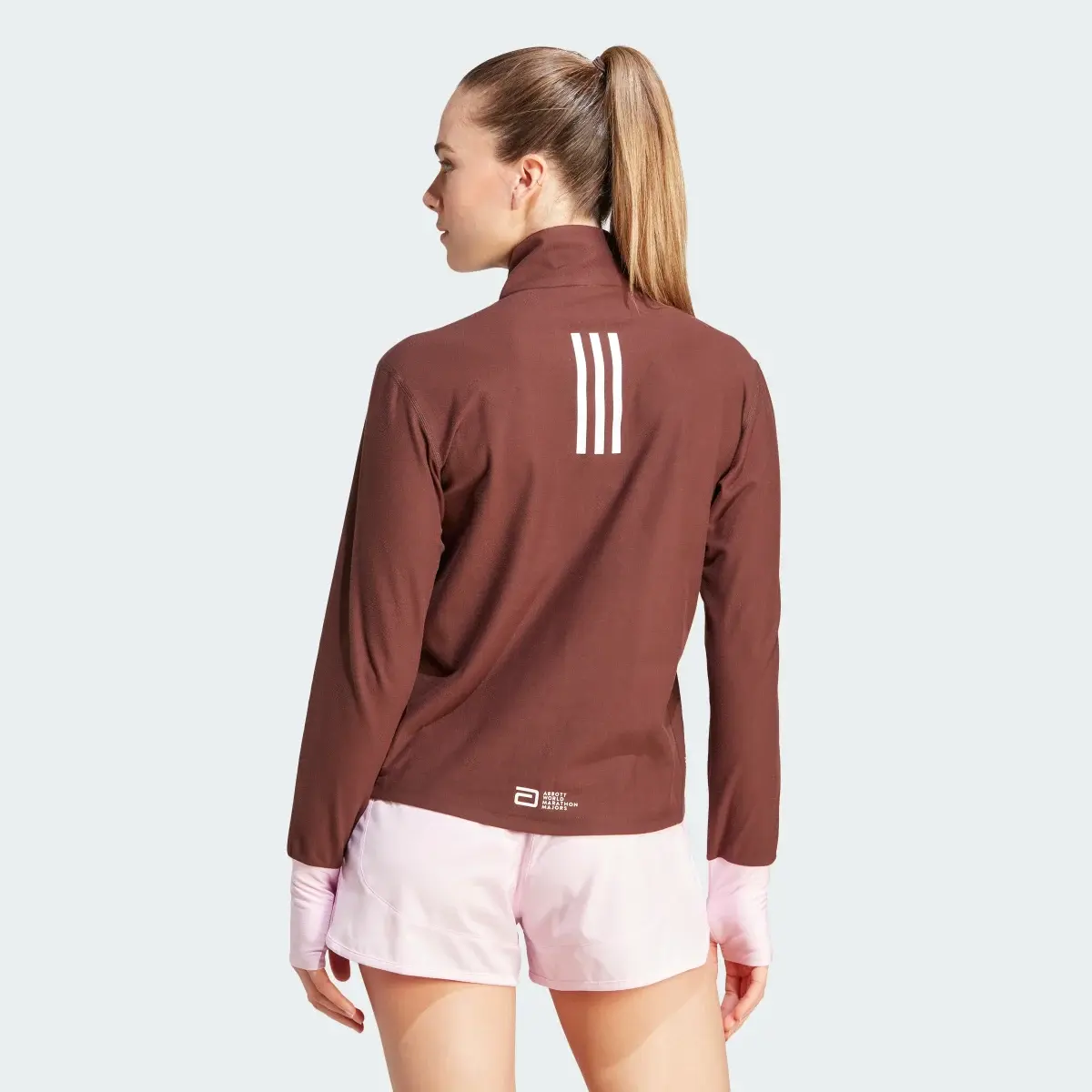 Adidas BMW BERLIN-MARATHON 2023 Half-Zip Long Sleeve Sweatshirt. 3